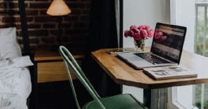 Inside a home office