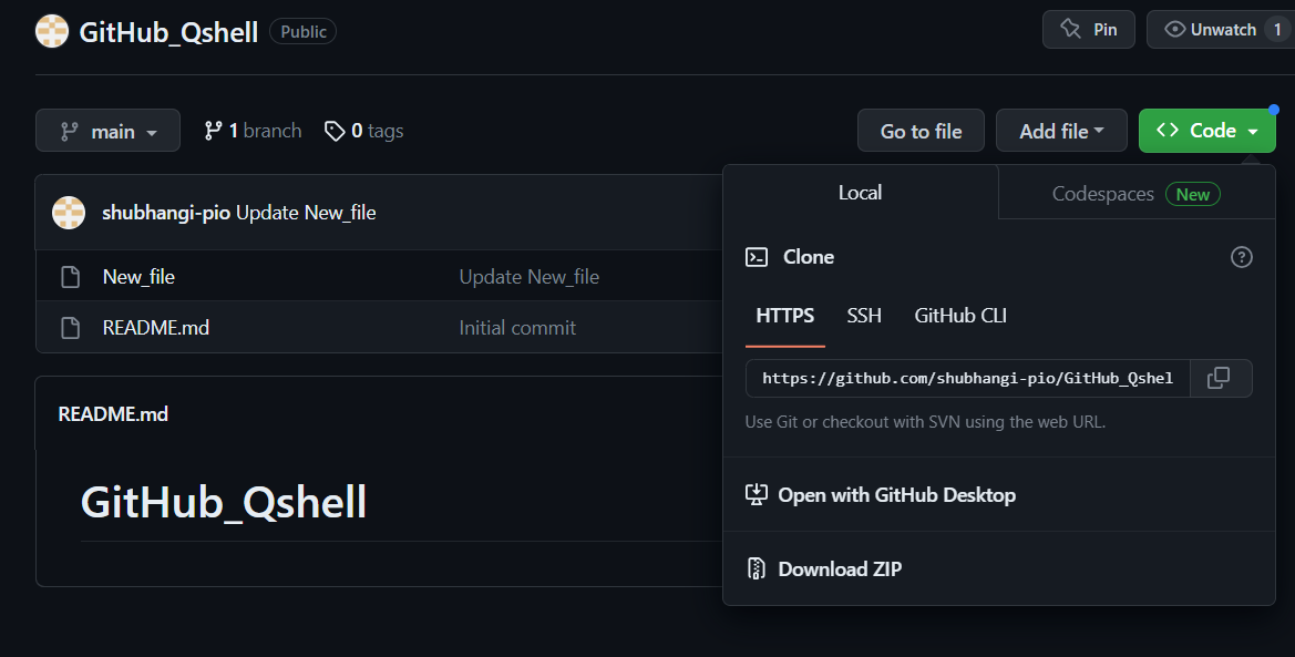 gitHub-Qshell